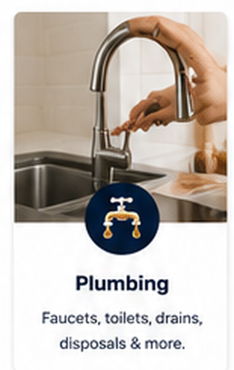 Plumbing handyman service